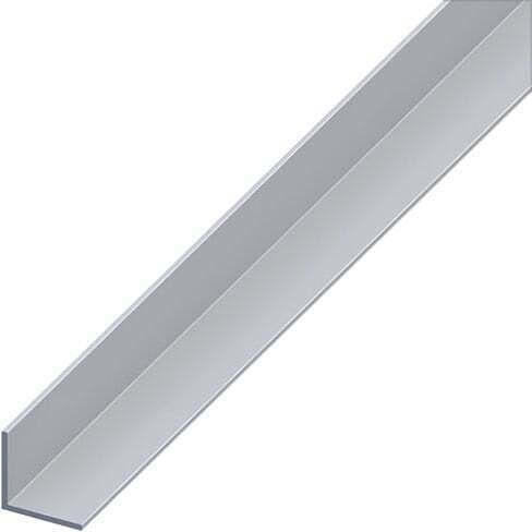 Alfer Aluminium Profile Aluminum for Steps Aluminum Equilateral Angle 25x25x1.5mm 1m 100x2.5x2.5cm
