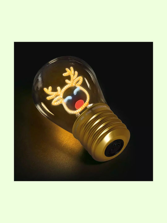 Legami Milano Christmas Glass Electric Candlestick 10.3x6.8cm