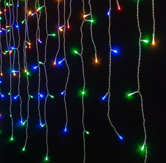 400 Lichterketten LED 20m. x 40cm Mehrfarbige Typ Vorhang 1Stück