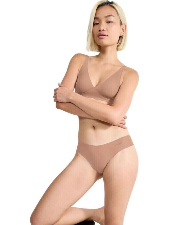 Femeie Slip fără cusături Beige