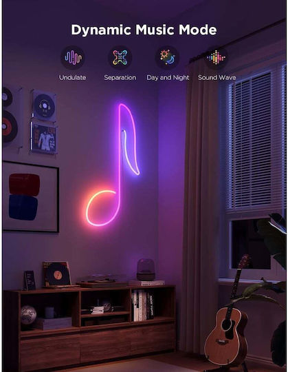 Govee Smart LED Strip Neon Rope Light 2 Wi-Fi RGB Light 3m Neon Flex with Power Supply