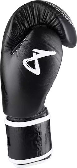 8 Weapons Leather Boxing Competition Gloves Black