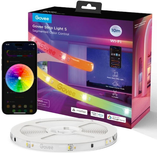 Govee Smart LED Strip Wi-Fi 24V RGB Light 3m with Power Supply