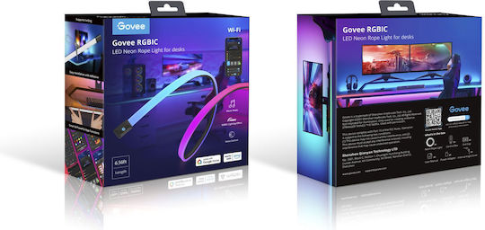 Govee Αδιάβροχη Smart Ταινία LED Wi-Fi 220V RGB Φως 2m Neon Flex με Τροφοδοτικό