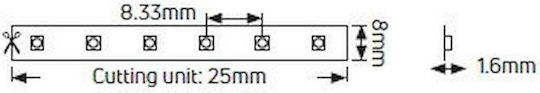 Geyer LED-Streifen 12V Gelb Licht 5m Typ SMD2835