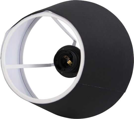 HomeMarkt LIVO Metal Table Lamp for Socket E27 with Black Shade and Base