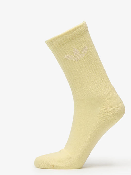 adidas Trefoil Athletic Socks Silver 6 Pairs