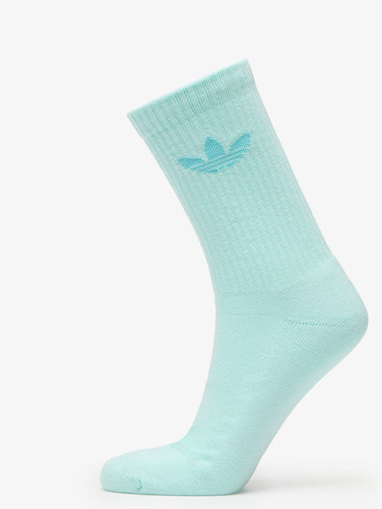 adidas Trefoil Athletic Socks Silver 6 Pairs