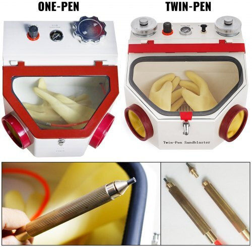 Vevor Dental Sandblaster 2 Pens + 2 Tanks Led Pedal Psj-sb00000000001v2