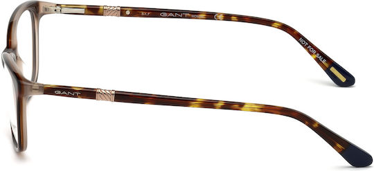 Gant Rame Ochelari Pentru Femei Acetat Structură Scheletică Fluture Maro Tortoise GA4082 056