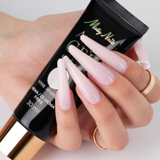 Molly Lac Gel Gel pentru Unghii Pink Sparkle 30ml
