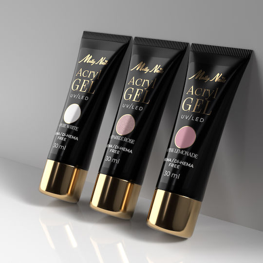 Molly Lac Gel Νυχιών Sparkle Rose 30ml