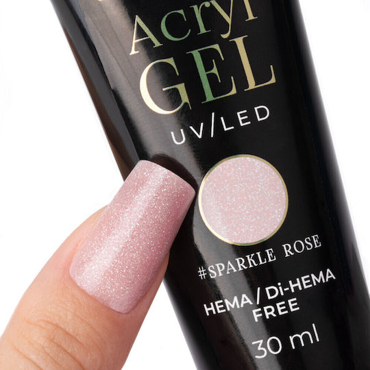 Molly Lac Gel Νυχιών Sparkle Rose 30ml
