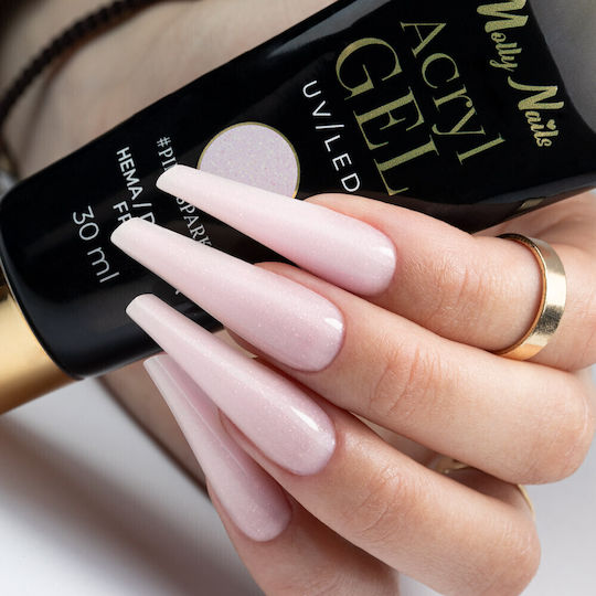 Molly Lac Gel Gel pentru Unghii Pink Sparkle 30ml