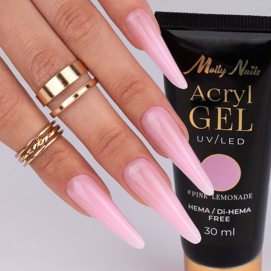 Molly Lac Gel Νυχιών Pink Lemonade 30ml