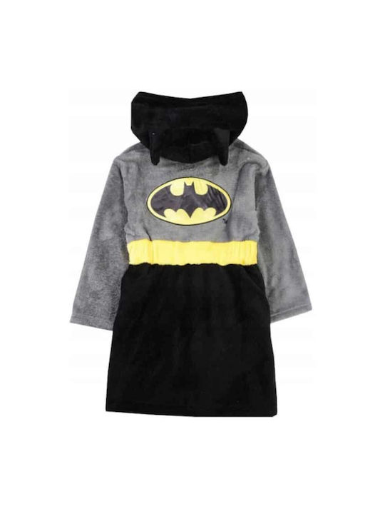 Disney Kids Hooded Bathrobe Black