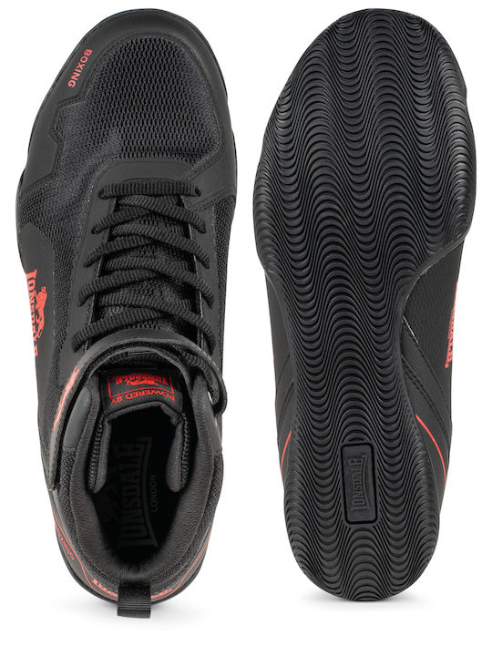 Lonsdale Rufford Παπούτσια Πυγμαχίας Μαύρα