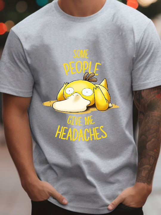 Fruit of the Loom Pokemon Psyduck No25 Some People Give Me Headaches Μπλούζα Pokemon Βαμβακερή Fruit of the Loom Pokemon Psyduck No25 Some People Give Me Headaches Μπλούζα Pokemon Βαμβακερή