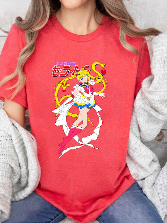 Fruit of the Loom Sailor Moon No1 Μπλούζα Βαμβακερή