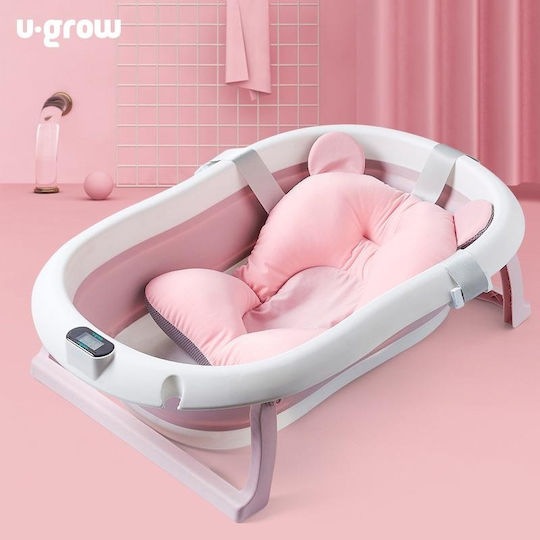 U-Grow Babybadewanne mit Thermometer Rosa
