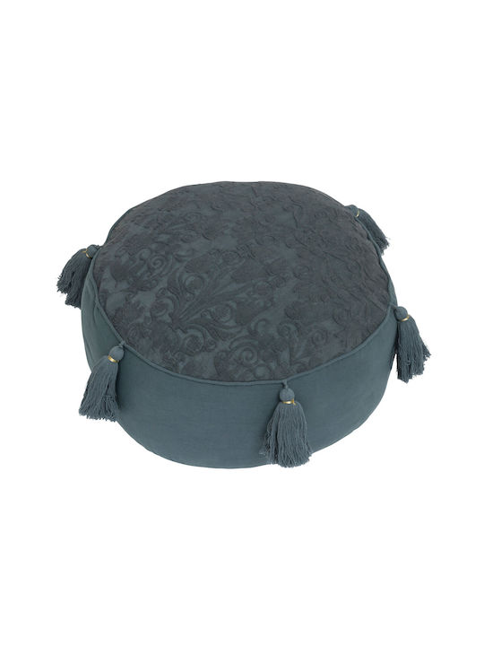 Stool For Living Room Upholstered with Fabric A-s Litt Blue 43x43x18cm