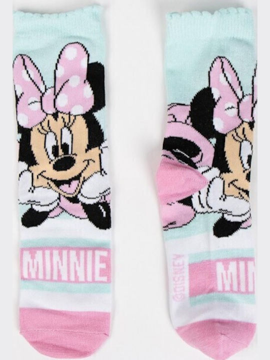 Cerda Παιδικές Κάλτσες Minnie Mouse Πολύχρωμες 4 Ζευγάρια