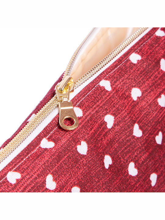 Damen Necessaire in Burgundisch Farbe