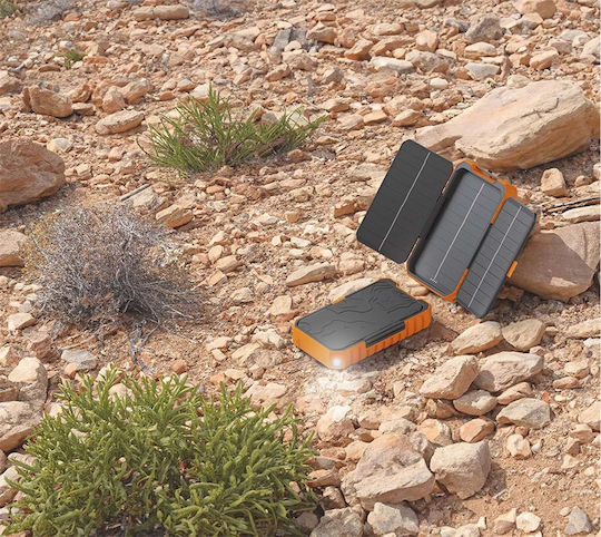 Xtorm Rugged XR203 Ηλιακό Power Bank 10000mAh 20W με Θύρα USB-A και 2 Θύρες USB-C Power Delivery / Quick Charge 3.0 Πορτοκαλί