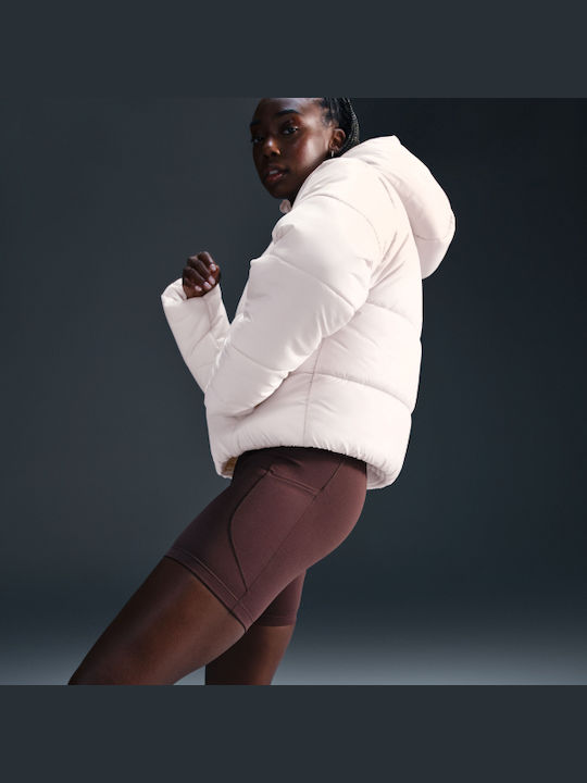 Sportswear Women's Long Puffer Jacket for Winter White