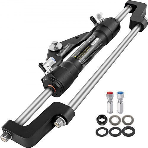 Vevor Hydraulic Steering Cylinder 300hp Hydraulic Steering Kit Outboard Front Mount Without Hydraulic Hose Steering Boat Rudder System Yydjhc5345-3yg001v0