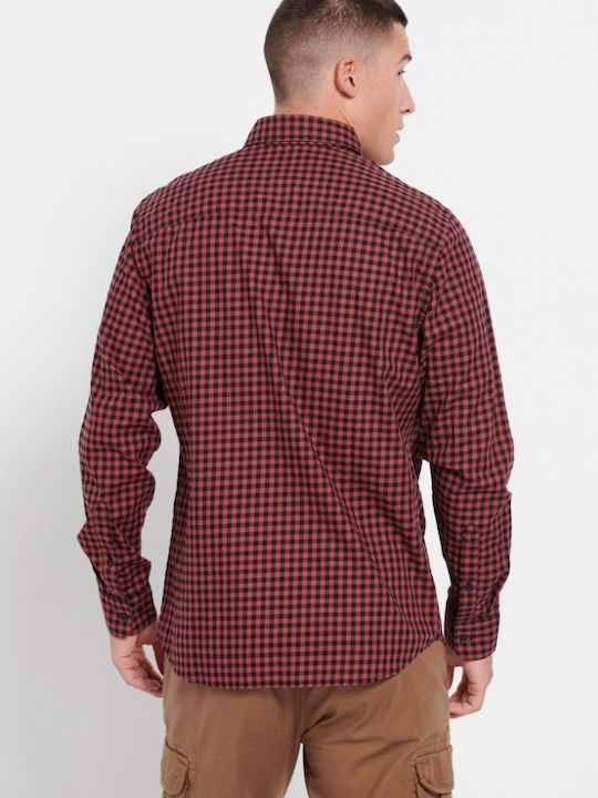 Funky Buddha Cotton Shirt Burgundy