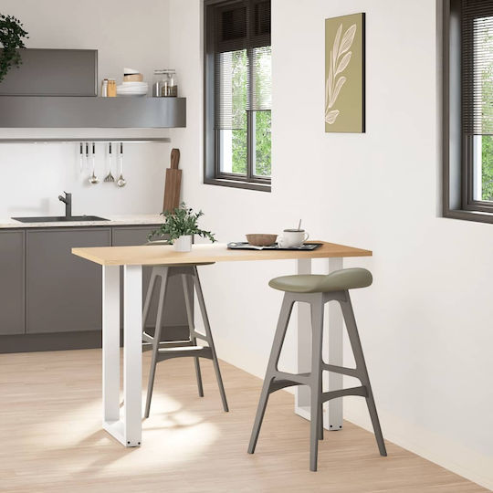 Vidaxl Picioare pentru Masă de Cafea în Formă de U 2 Bucăți Alb 50x 90-91 Cm Alb