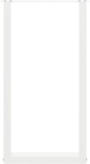Vidaxl Picioare pentru Masă de Cafea în Formă de U 2 Bucăți Alb 50x 90-91 Cm Alb