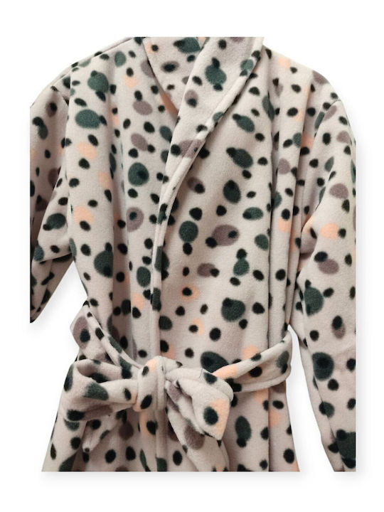 Natura Kids' Robe Winter Fleece Powder