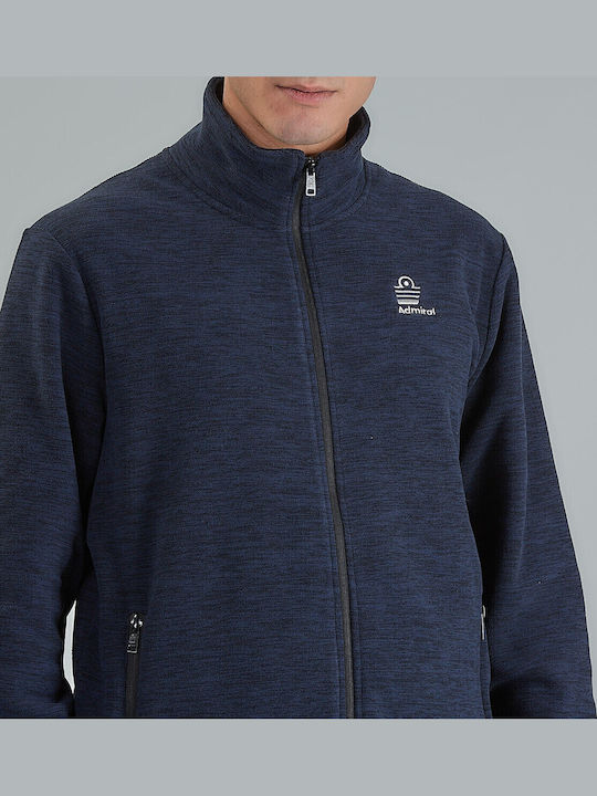 Ανδρική Ζακέτα Fleece Navy Μπλε Σκουρο
