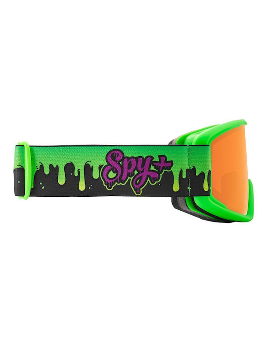 Spy Crusher Elite Ski & Snowboard Goggles Kids Green with Lens in Green Color