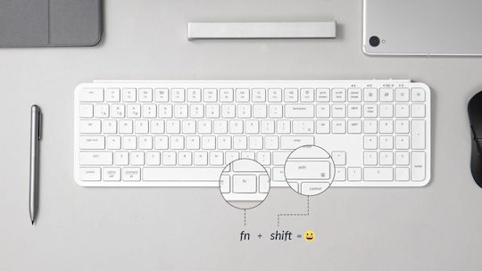 Keychron B6 Pro B6P-K8 Безжична Bluetooth Клавиатура Английски US Съвместима с Mac Ivory White