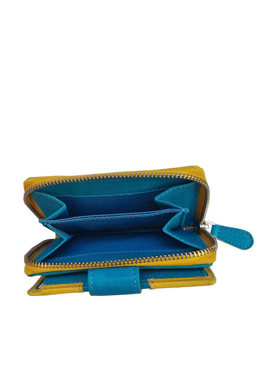 Small Leather Women's Wallet Classic with RFID Green