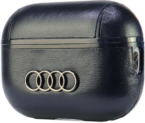 Audi Leather Big Logo Θήκη Δερμάτινη σε Μαύρο χρώμα για Apple AirPods Pro 2