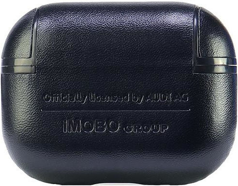 Audi Leather Big Logo Θήκη Δερμάτινη σε Μαύρο χρώμα για Apple AirPods Pro 2