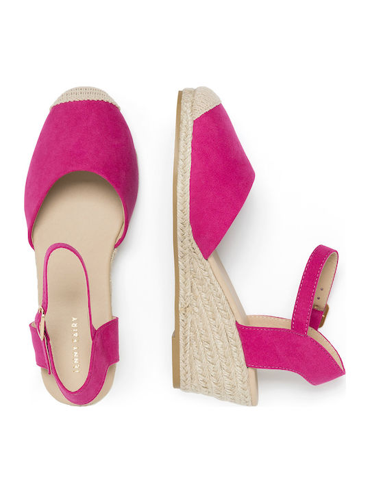 Platforme dama în Tip Espadrile Roz