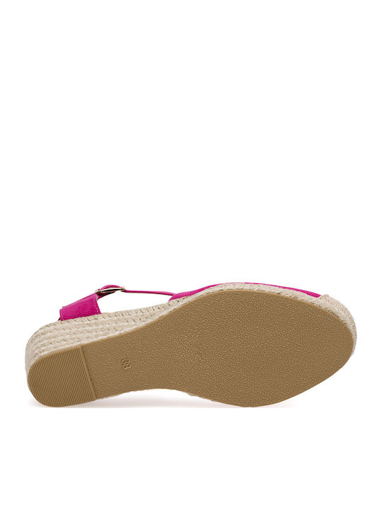 Platforme dama în Tip Espadrile Roz