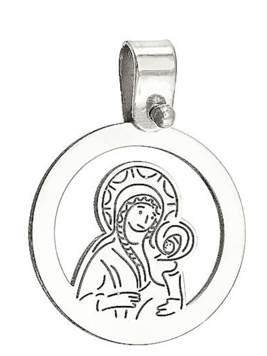 Dio Jewellery Lab Μενταγιόν με την Παναγία Forzatina35 40cm. Ασήμι