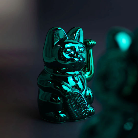 Donkey Διακοσμητική Γάτα Πλαστική Lucky Cat Cosmic Edition Uranus 8,5x10,5x15 Shiny Teal Donkey Διακοσμητική Γάτα Πλαστική Lucky Cat Cosmic Edition Uranus 8,5x10,5x15 Shiny Teal