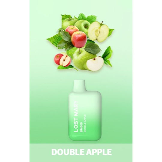 Lost Mary Einweg-E-Zigarette 600 Einweg-E-Zigaretten Double Apple 2ml 20mg Rote