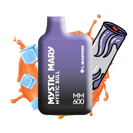 Mystic Mary MM600 Ηλεκτρονικό Τσιγάρο μιας Χρήσης 600 Εισπνοών Energy Bull χωρίς Νικοτίνη 2ml