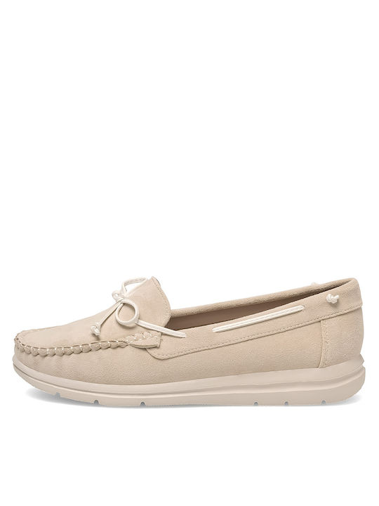 Damen Mokassins in Beige Farbe