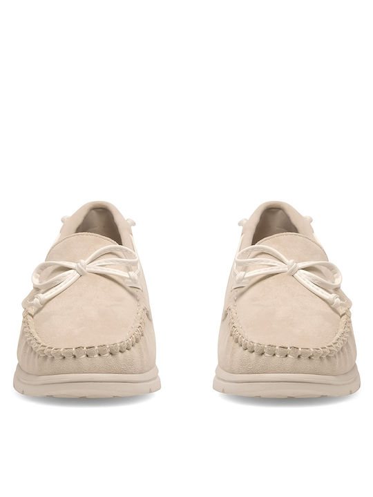 Damen Mokassins in Beige Farbe