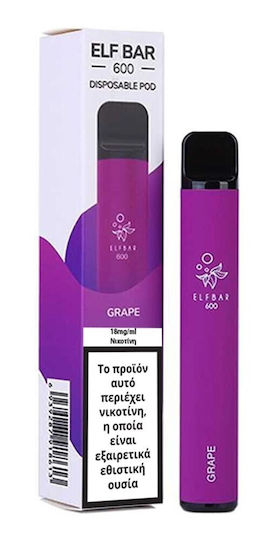 Elf Bar 600 Einweg E-Zigarette 600 Züge Grape 2ml 20mg