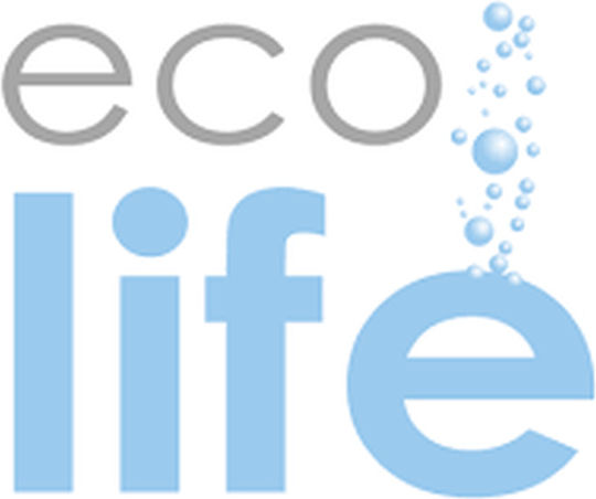 Ecolife Kids Water Bottle Thermos Stainless Steel with Straw Light Blue 400ml